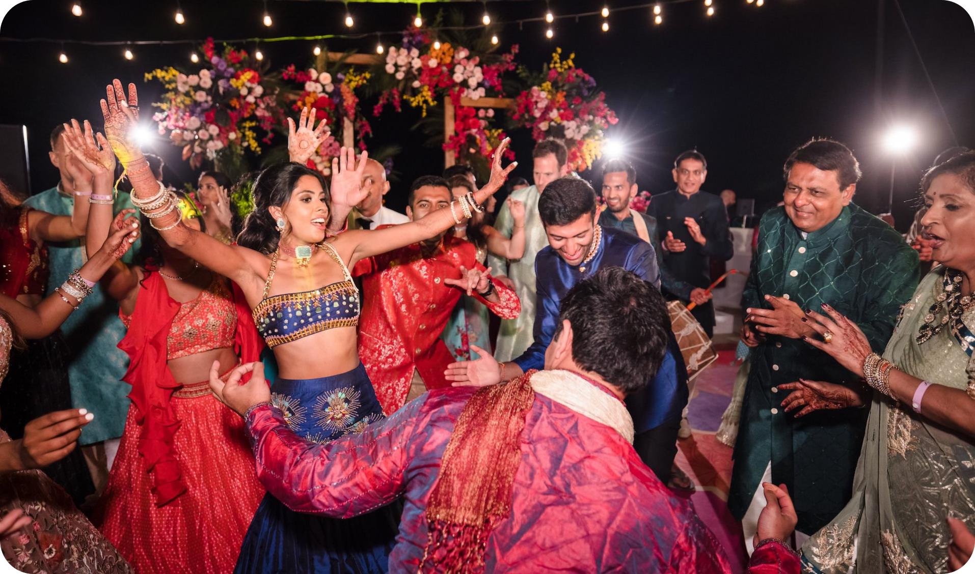 Guests celebrating at an event