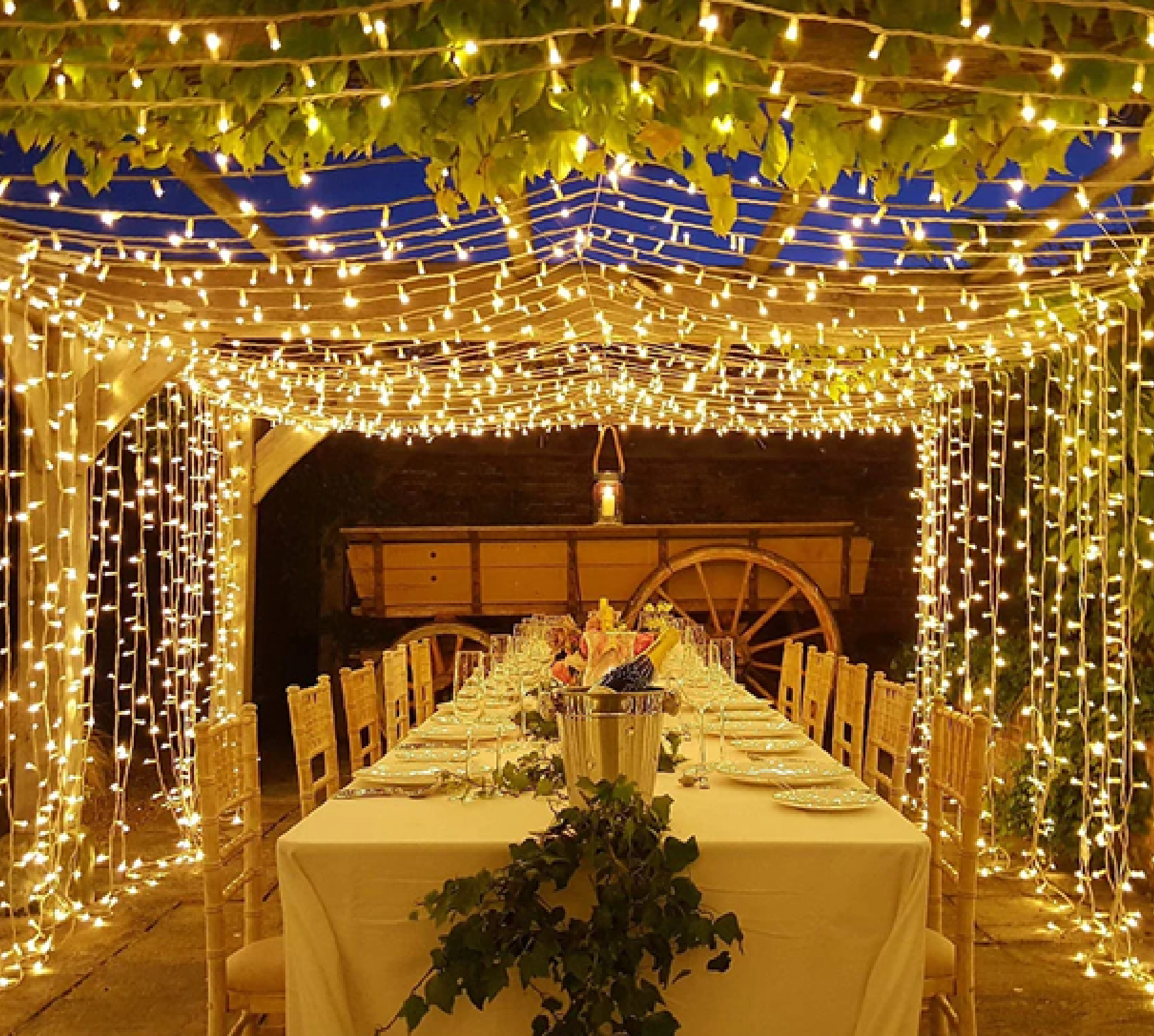Decorated dining area